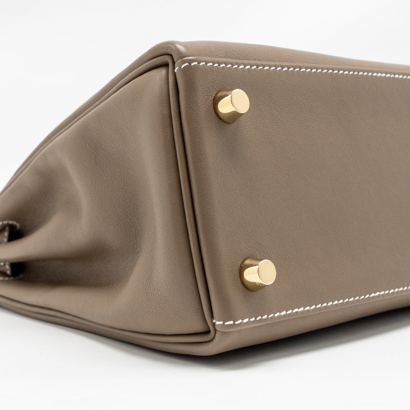 Hermes Kelly 25 Swift Etoupe GHW Stamp B