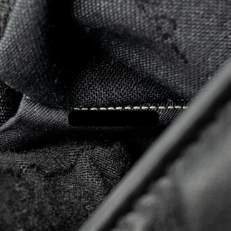 Fendi Mini Baguette Bag FF Motif Lambskin Black GHW