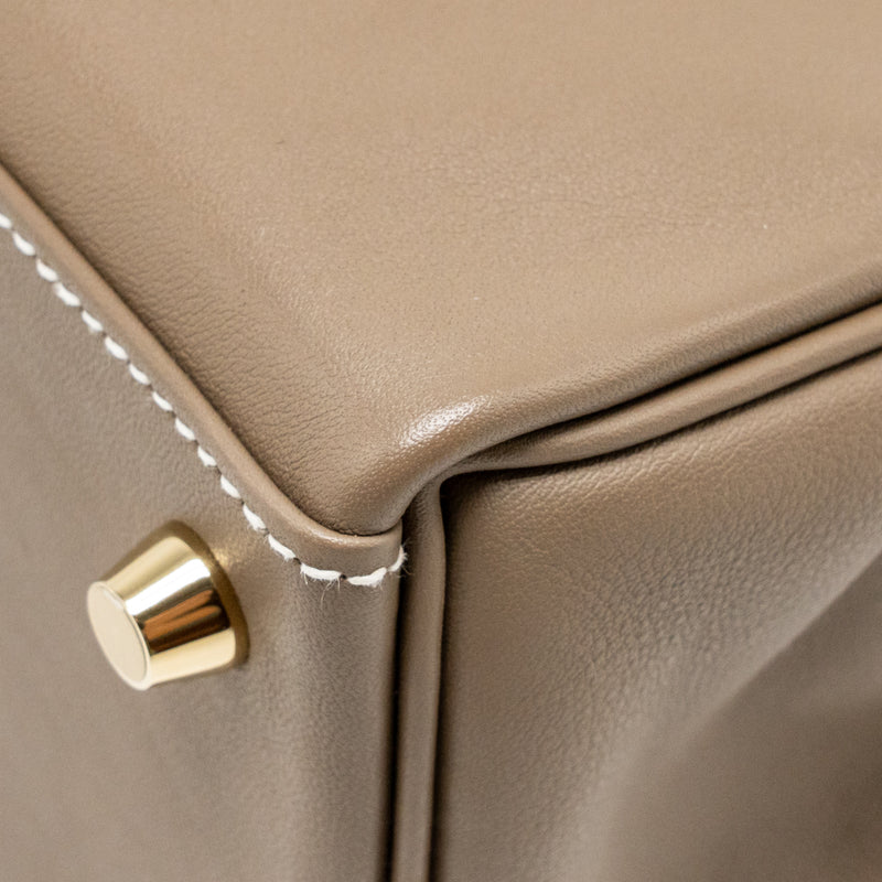 Hermes Kelly 25 Swift Etoupe GHW Stamp B