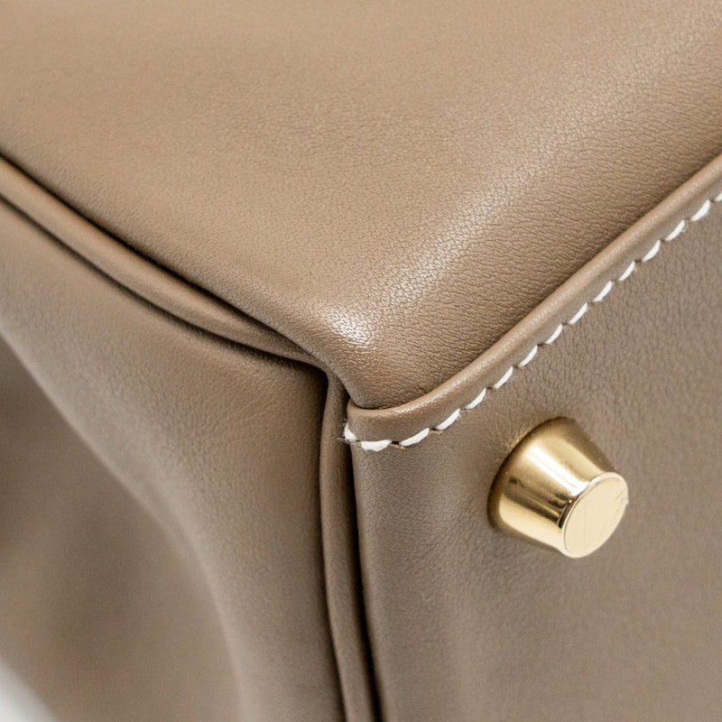 Hermes Kelly 25 Swift Etoupe GHW Stamp B