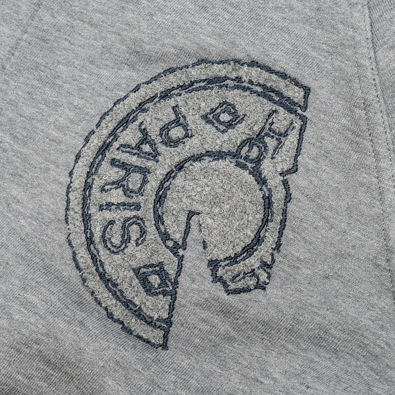 Hermes Size Large Blouson teddy patch Clou de Selle Cotton Grey