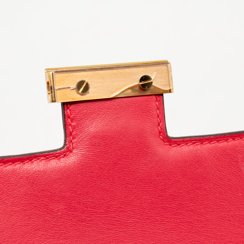 Hermes Mini Constance Epsom Rose Extreme GHW Stamp D