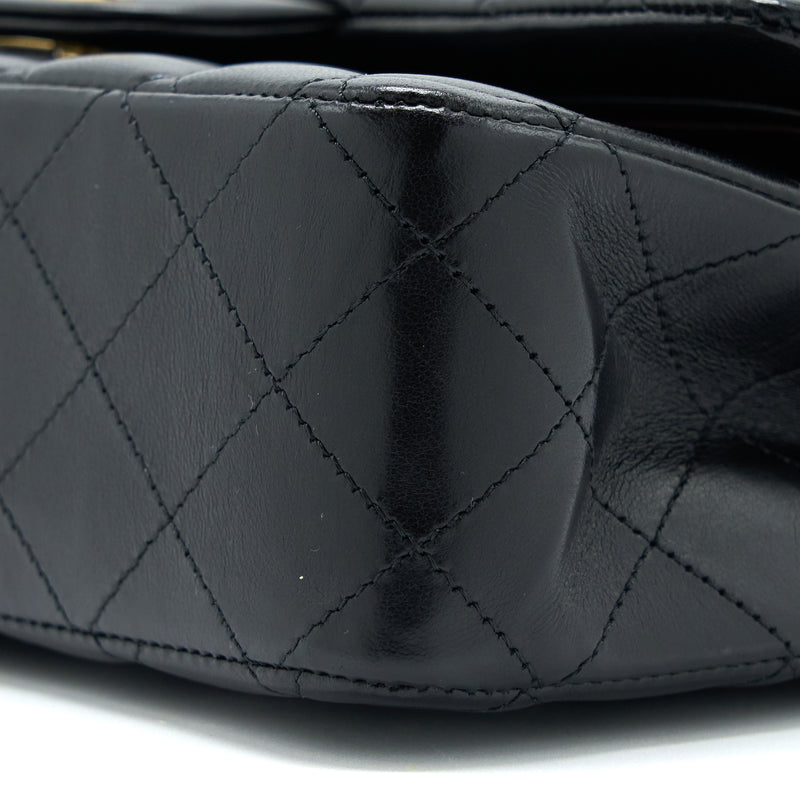 Chanel Medium Classic Double Flap Bag Lambskin Black GHW
