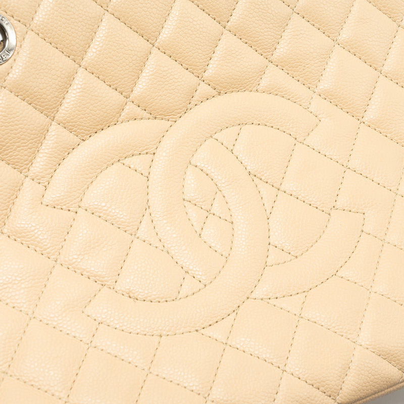 Chanel grand shopping tote bag caviar beige SHW