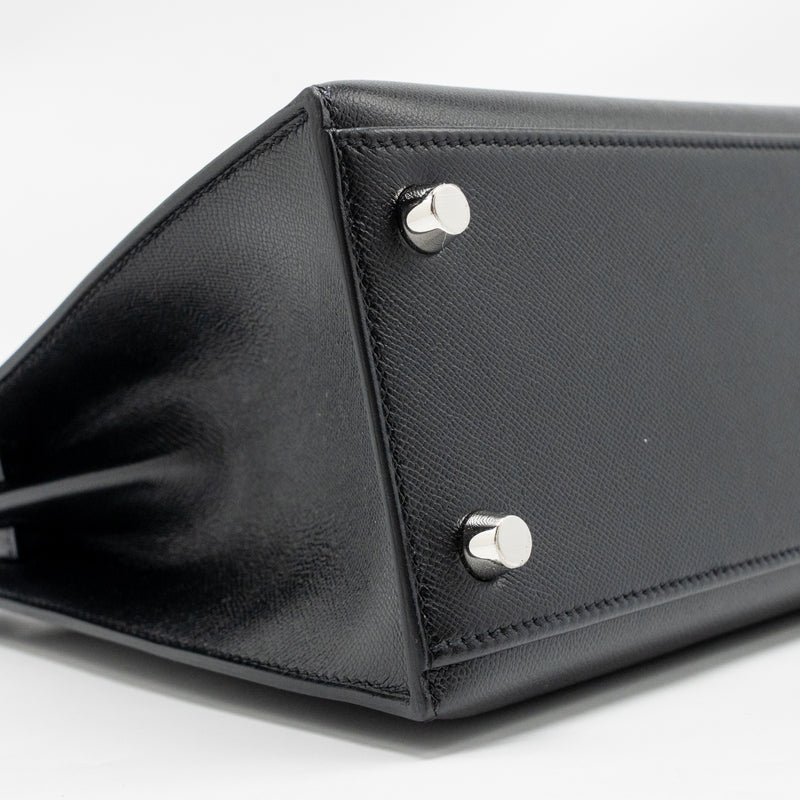 Hermes Touch Kelly 25 Madame / Crocodile Niloticus Black SHW Stamp U