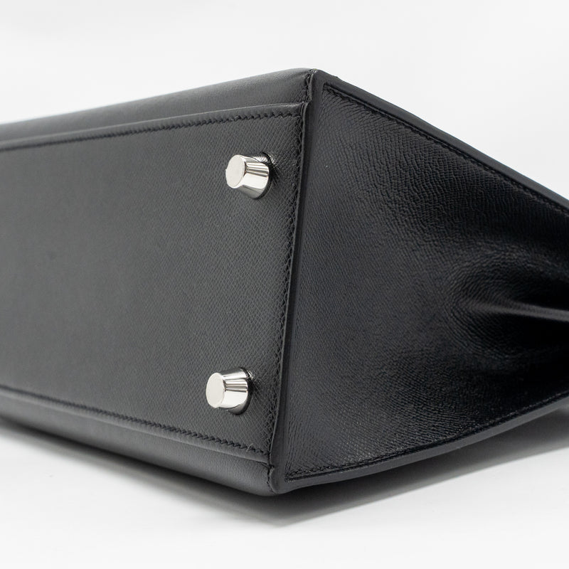 Hermes Touch Kelly 25 Madame / Crocodile Niloticus Black SHW Stamp U