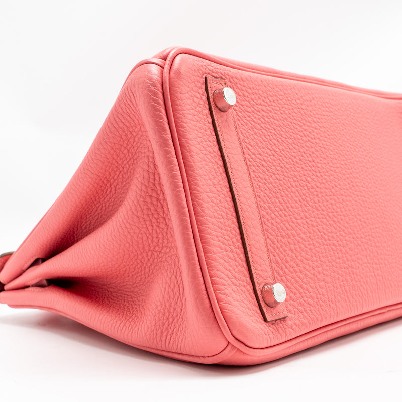 Hermes Birkin 30 Clemence Rose Lipstick SHW Stamp Square R