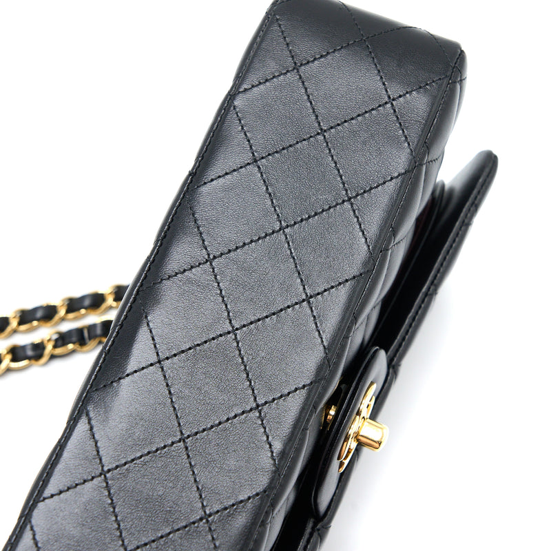 Chanel Medium Classic Double Flap Bag Lambskin Black GHW