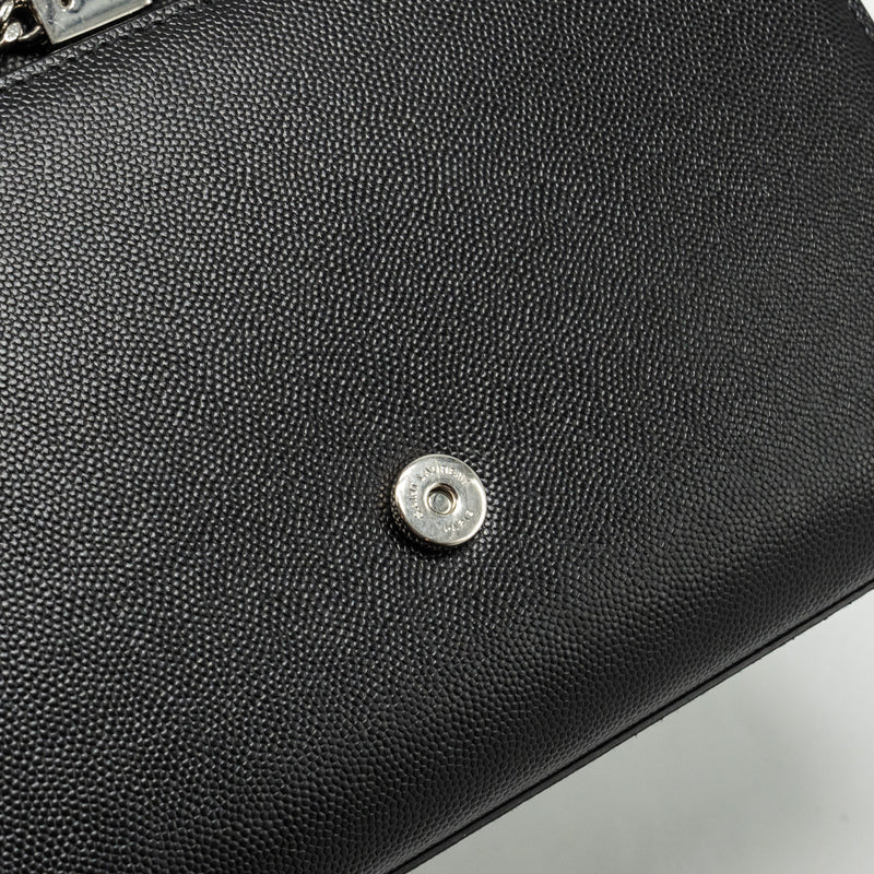 SAINT LAURENT /YSL Kate Medium Chain Bag With Tassel Calfskin Black SHW