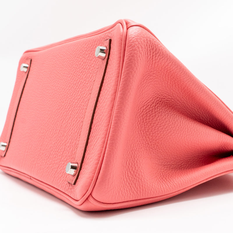 Hermes Birkin 30 Clemence Rose Lipstick SHW Stamp Square R