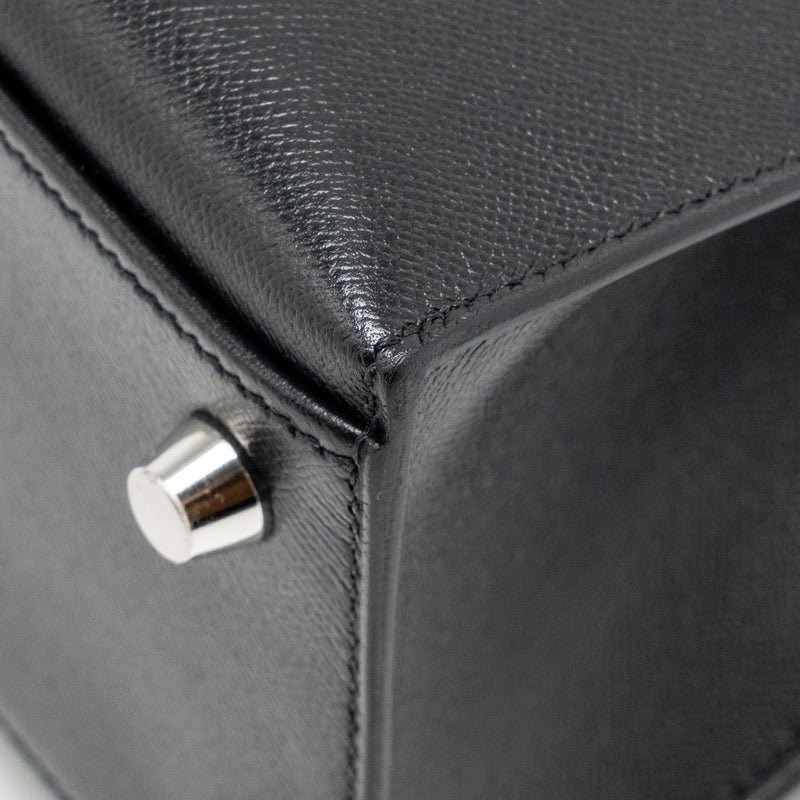 Hermes Touch Kelly 25 Madame / Crocodile Niloticus Black SHW Stamp U