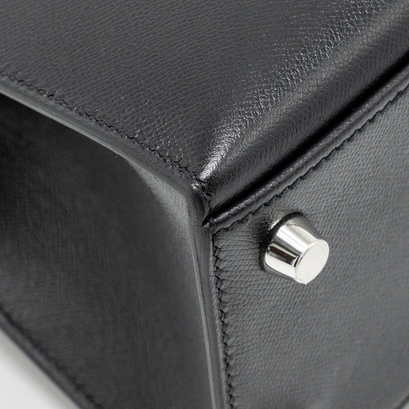 Hermes Touch Kelly 25 Madame / Crocodile Niloticus Black SHW Stamp U