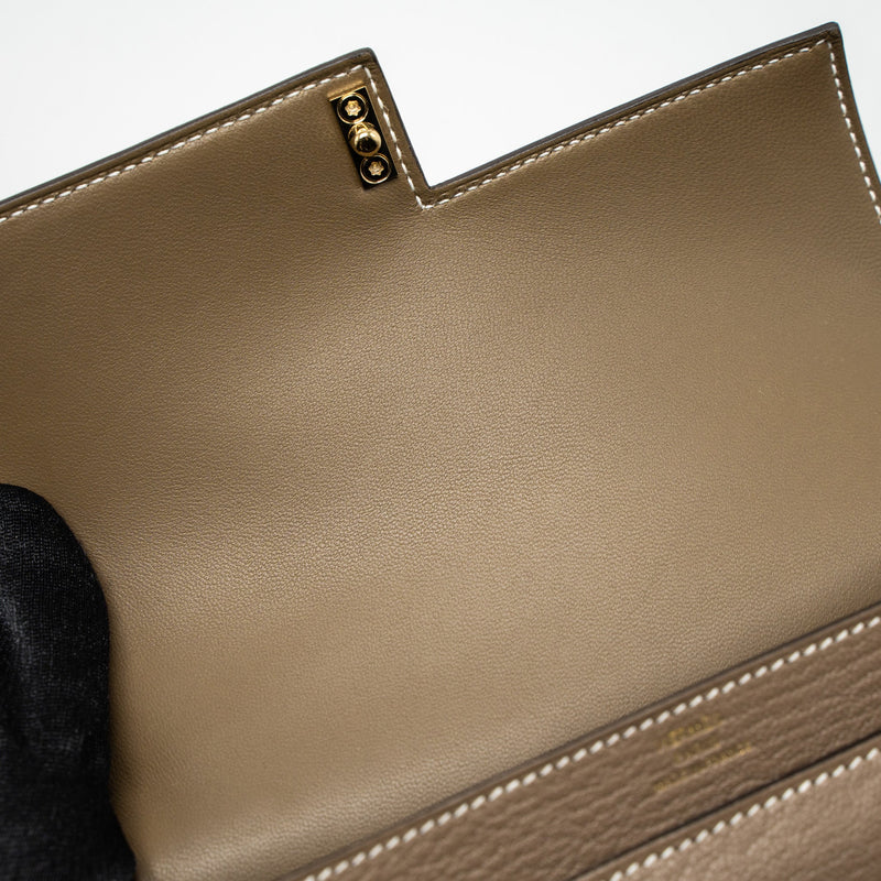Hermes Mini Verrou Chevre Mysore Etoupe LGHW Stamp U