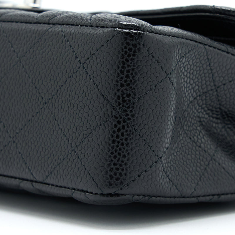 Chanel Small Classic Double Flap Bag Caviar Black SHW (Microchip)