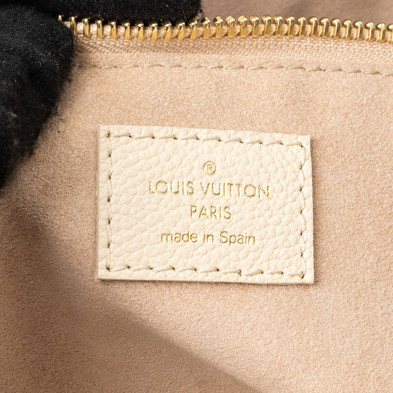 Louis Vuitton Neverfull MM Monogram Empreinte CRÈME/ROSE TRIANON GHW
