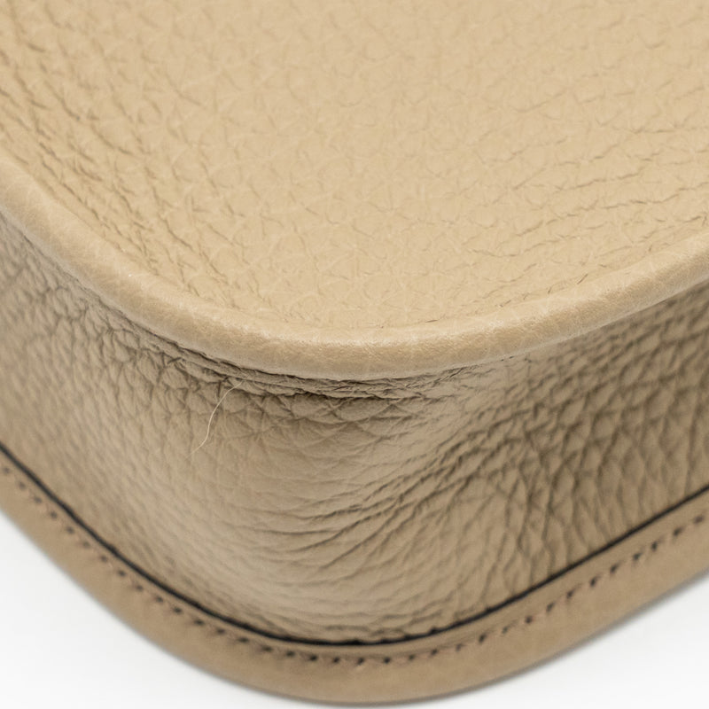 Hermes Mini Evelyne Clemence Beige Marfa Multicoloured Strap SHW Stamp W