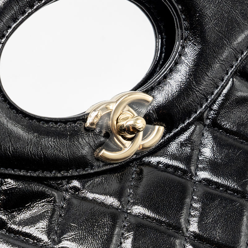 Chanel Mini 31 Bag shiny calfskin black LGHW (microchip)