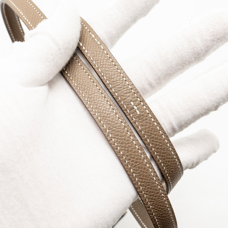 Hermes Mini Constance Epsom Etoupe RGHW Stamp B