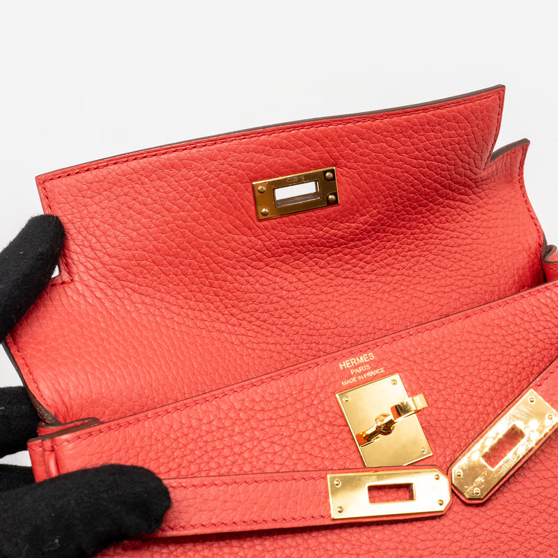 Hermes Kelly Ado Backpack Clemence A5 Bougainvillea GHW Stamp Y