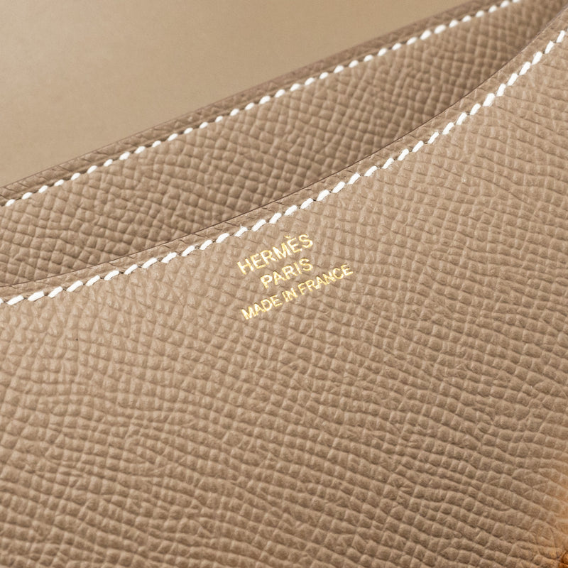 Hermes Mini Constance Epsom Etoupe RGHW Stamp B