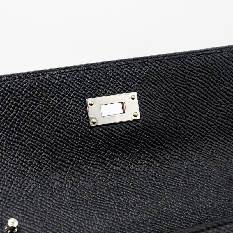 Hermes Kelly To Go Epsom Black SHW Stamp U