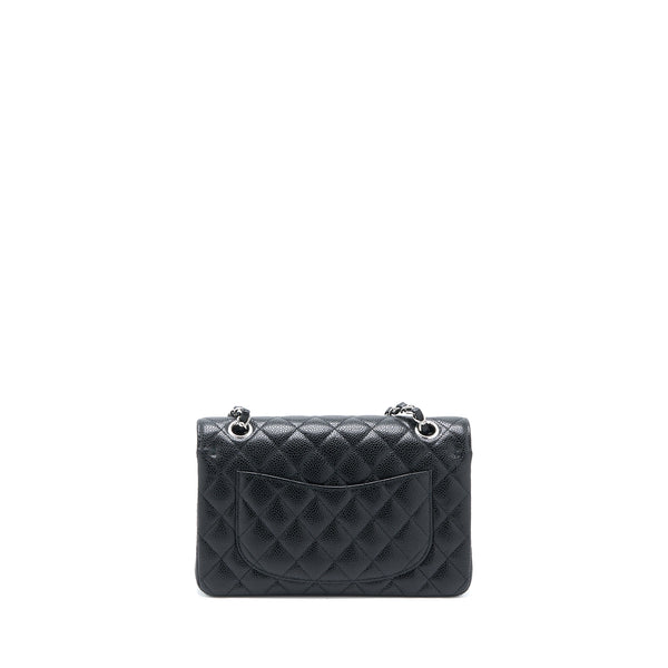 Chanel Small Classic Double Flap Bag Caviar Black SHW (Microchip)