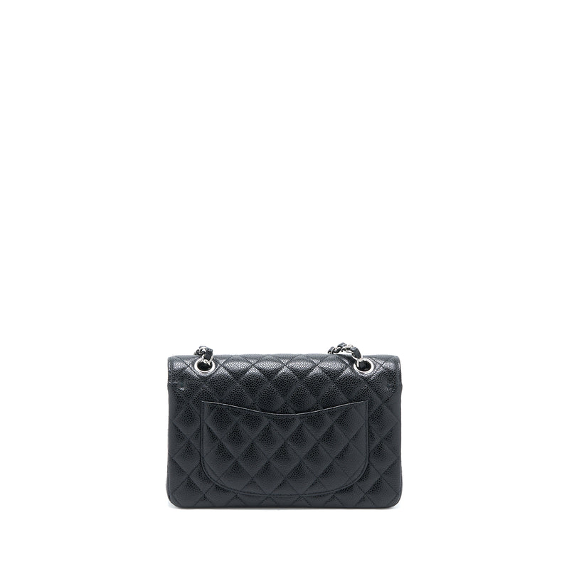 Chanel Small Classic Double Flap Bag Caviar Black SHW (Microchip)