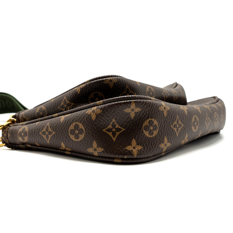 Louis Vuitton Multi Pochette Accessories Monogram Canvas Khaki GHW