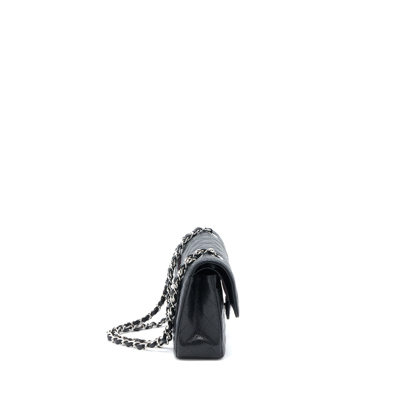Chanel Small Classic Double Flap Bag Caviar Black SHW (Microchip)