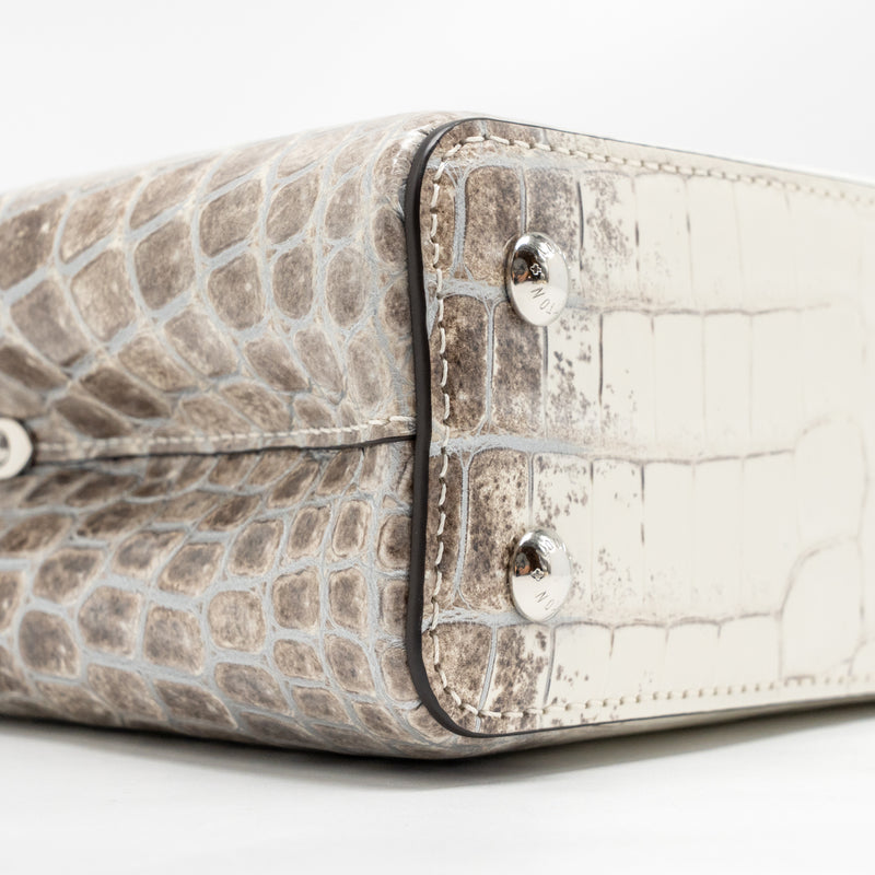 Louis Vuitton Capucines Mini Himalayan crocodile white SHW
