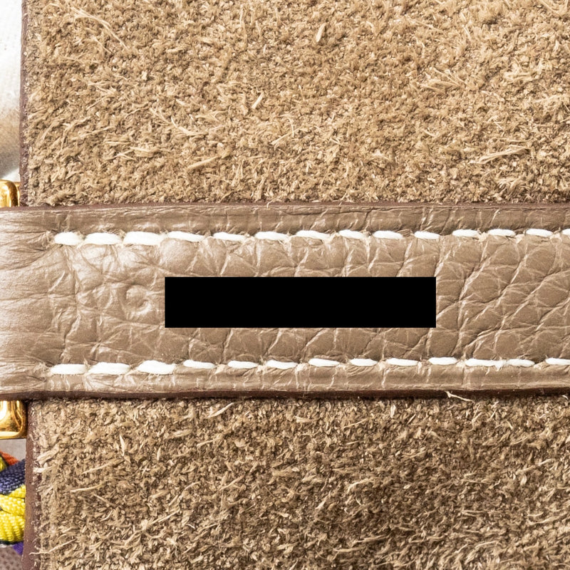 HERMES Picotin 22 Lock Bag Clemence Etoupe GHW Stamp C