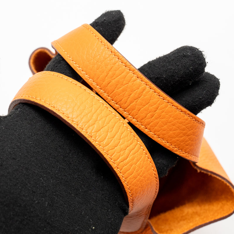 Hermes Picotin 18 Lock Bag Clemence Orange SHW Stamp B