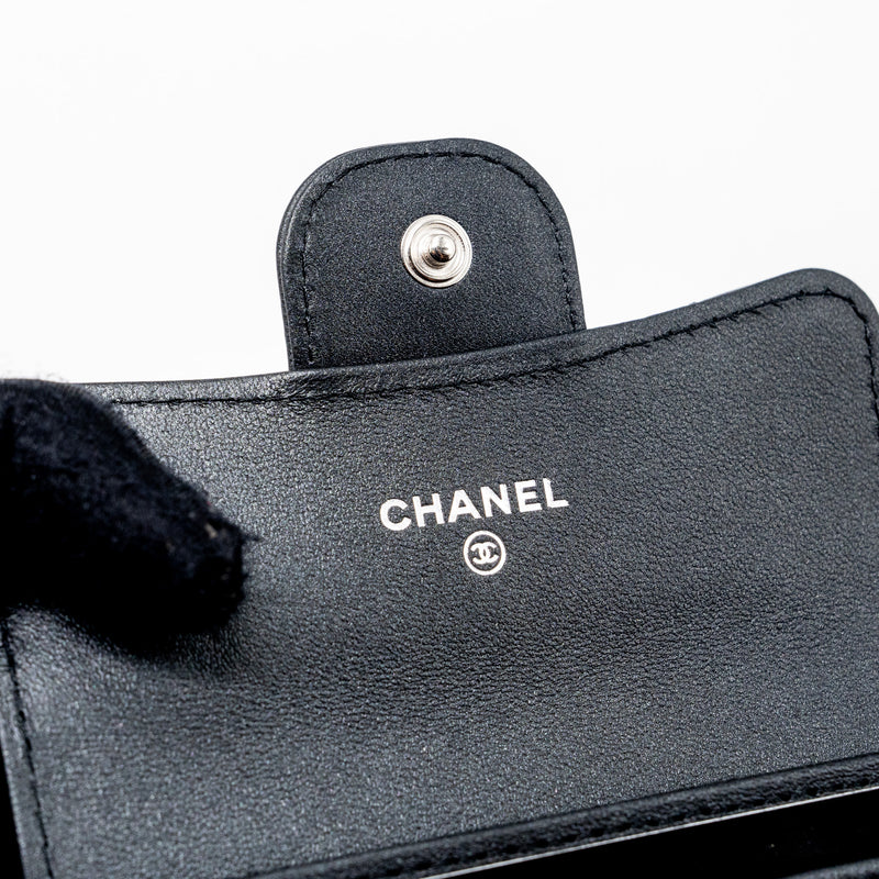 Chanel Classic Flap Card Holder Lambskin So Black SHW (microchip)