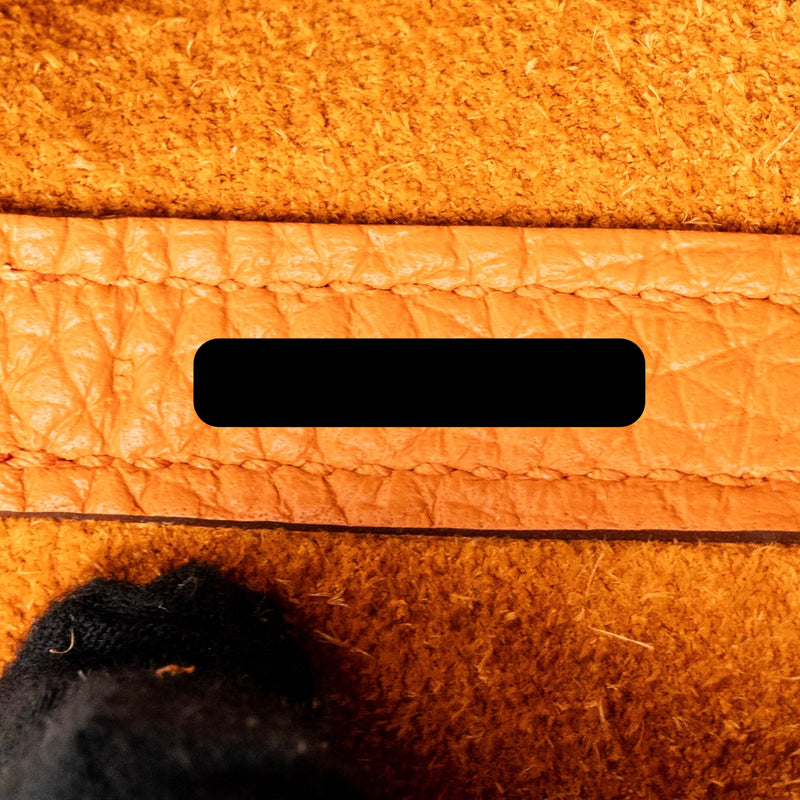 Hermes Picotin 18 Lock Bag Clemence Orange SHW Stamp B