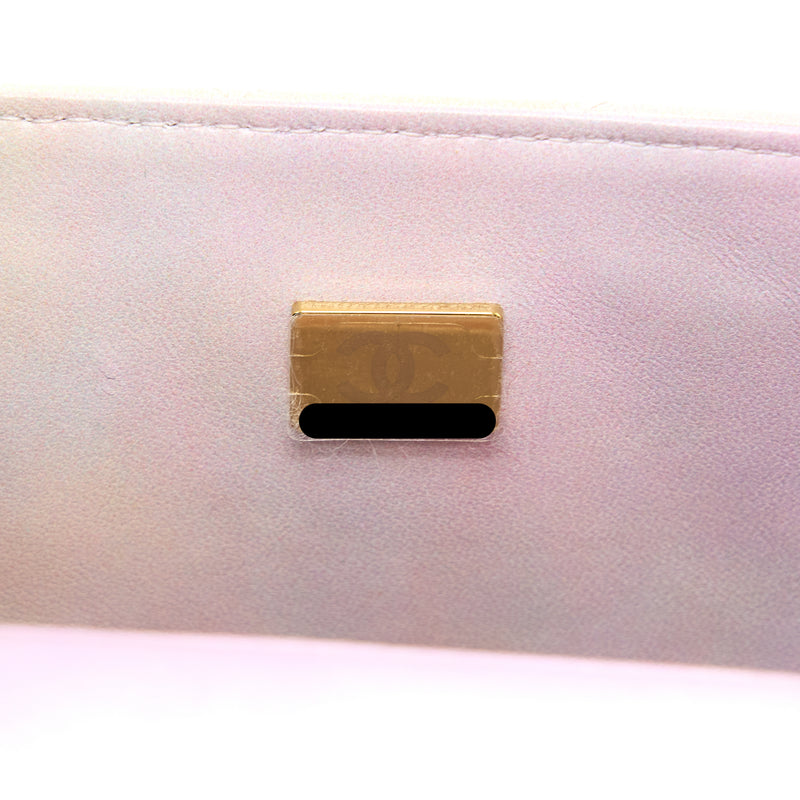 Chanel Top Handle Mini Rectangular Flap Ombré Multicolour Lambskin GHW (Microchip)