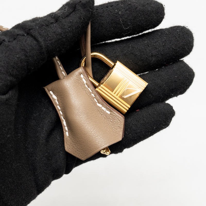 Hermes Kelly 25 Swift Etoupe GHW Stamp B