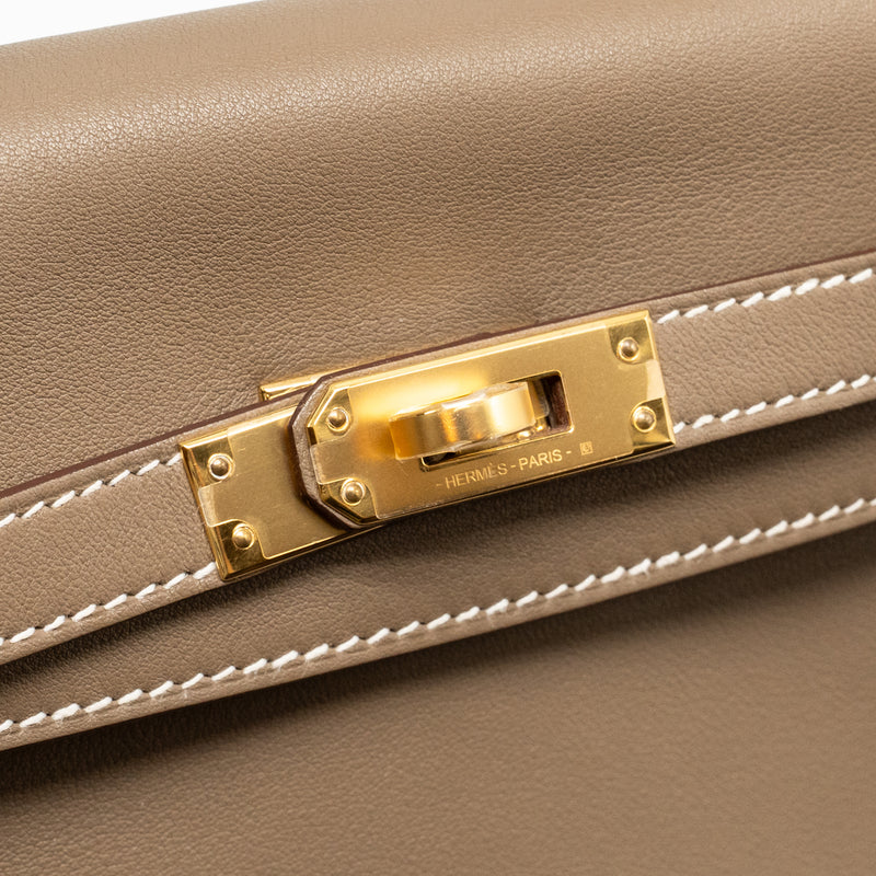 Hermes Kelly 25 Swift Etoupe GHW Stamp B