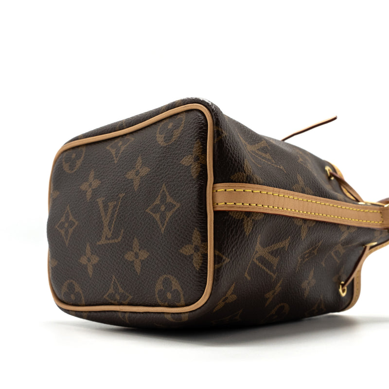 Louis Vuitton Nano Noe Monogram Canvas GHW