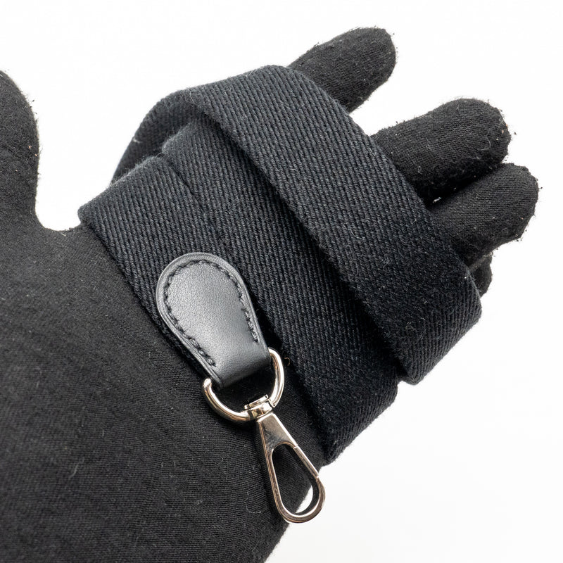 Hermes Mini Evelyne Feutre/Swift/Sangle Wool Graphite/Black SHW Stamp U