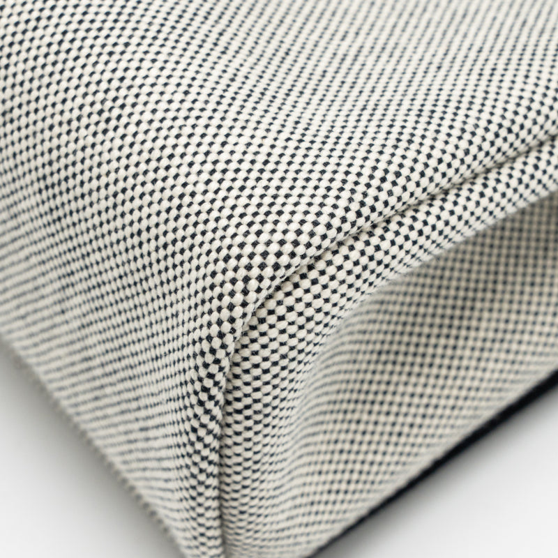 Hermes herbag mini canvas / hunter leather black / ecru GHW stamp K