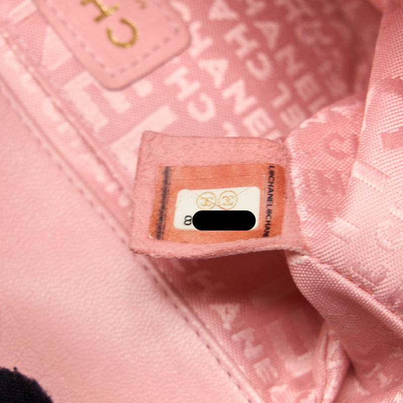 Chanel Camellia Mini Flap Bag Lambskin Pink GHW