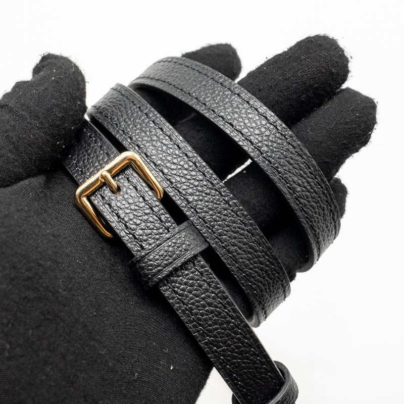 Louis Vuitton Nano Speedy Monogram Empreinte leather black GHW