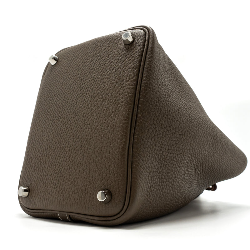 Hermes picotin 18 lock bag clemence etoupe SHW stamp Z