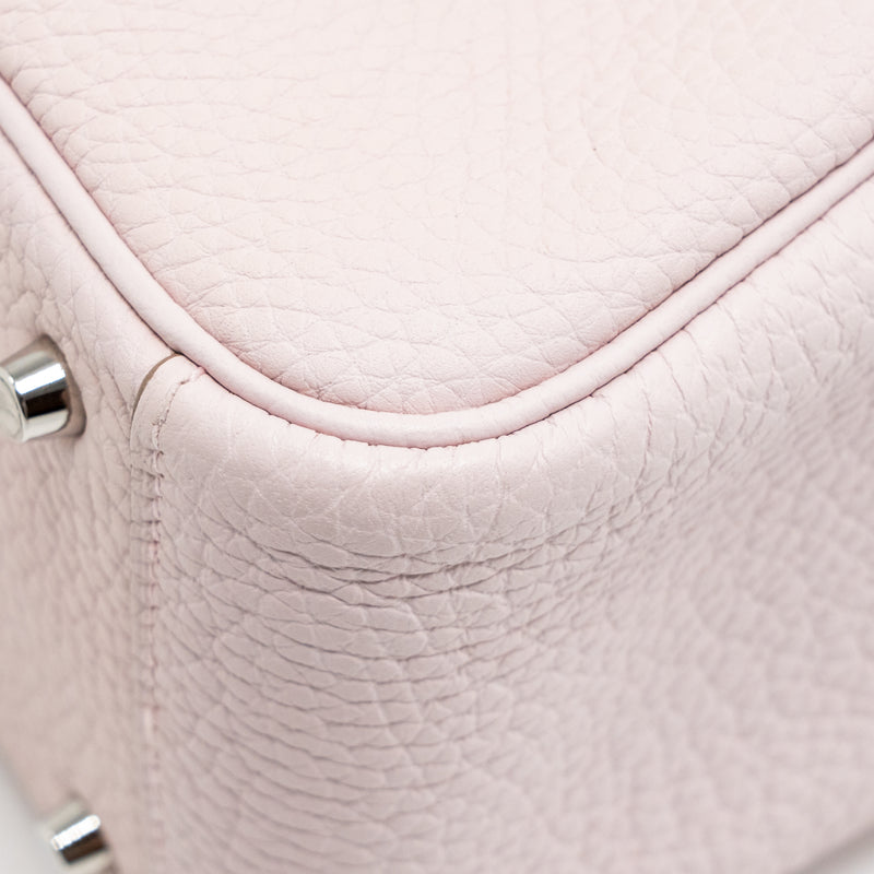 Hermes Mini Lindy Clemence mauve pale SHW stamp B