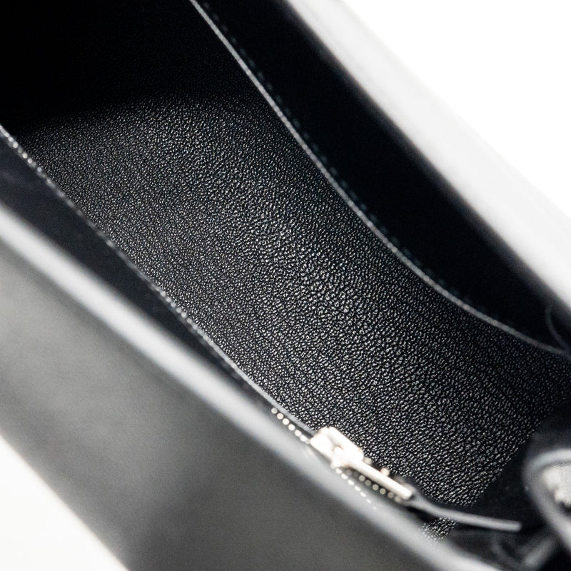 Hermes Touch Kelly 25 Madame / Crocodile Niloticus Black SHW Stamp U