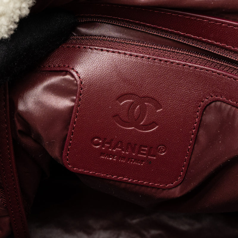 Chanel 19B Backpack Shearling White/Multicolour SHW