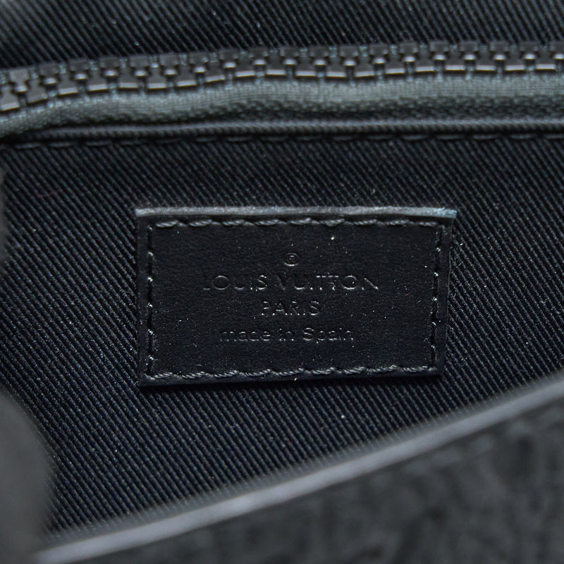 M58486 Louis Vuitton Monogram Embossed Taurillon Leather S Lock Sling Bag -Blue