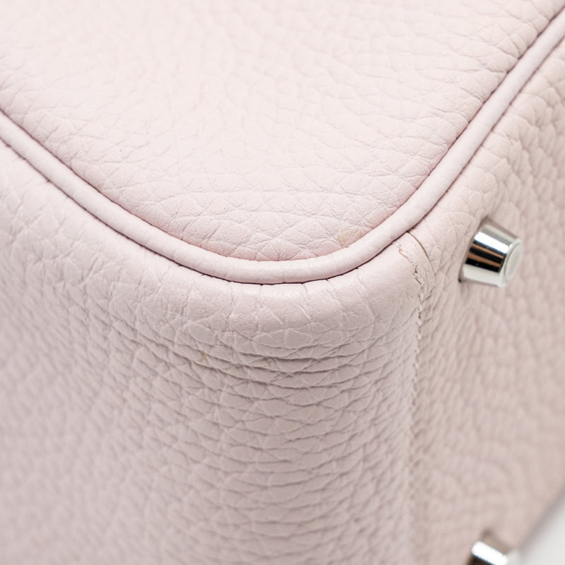 Hermes Mini Lindy Clemence mauve pale SHW stamp B