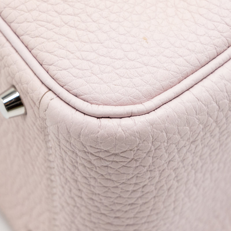 Hermes Mini Lindy Clemence mauve pale SHW stamp B