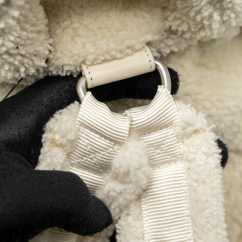 Chanel 19B Backpack Shearling White/Multicolour SHW